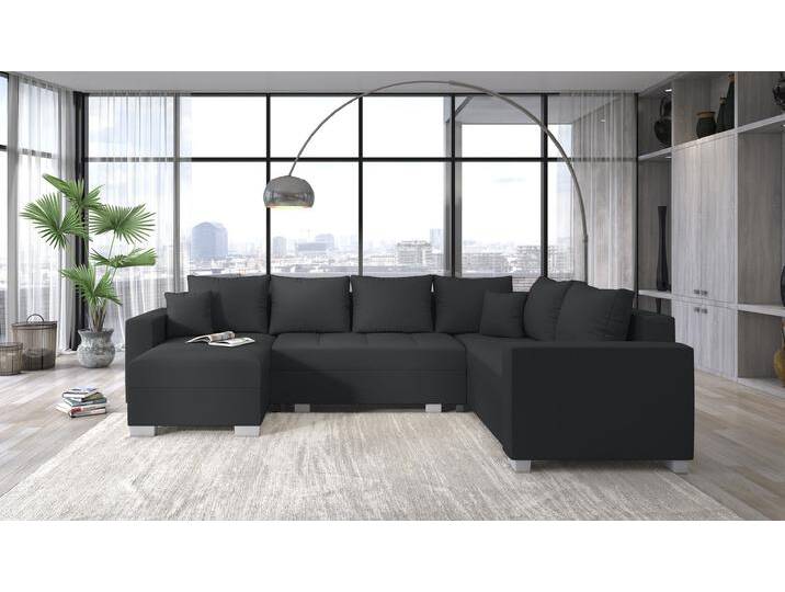 Arno Wohnlandschaft Anthrazit Links Kunstleder MADRYT Arno Wohnlandschaft Anthrazit Links Kunstleder MADRYT von 99rooms