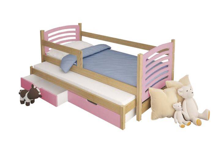 Basko Funktionsbett Kiefer Rosa von 99rooms