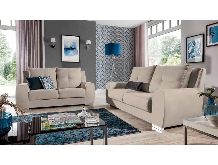 Bastia Polstergarnitur Velours MONOLITH Beige von 99rooms