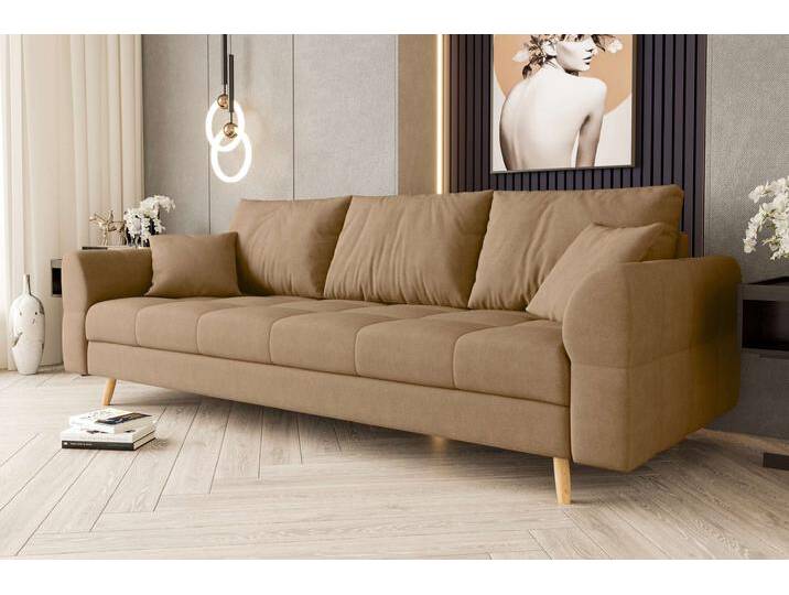 Bello 3-Sitzer Sofa Kunstwildleder ZARIA Korallenrot Bello 3-Sitzer Sofa Kunstwildleder ZARIA Korallenrot von 99rooms