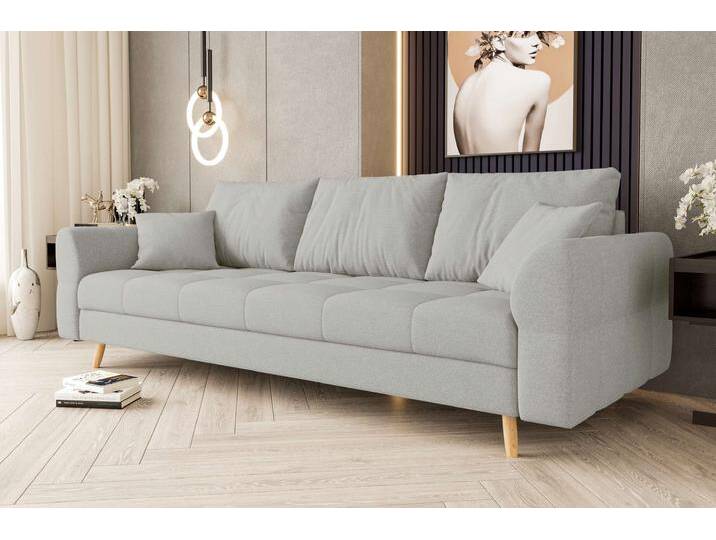 Bello 3-Sitzer Sofa Strukturstoff NEVE Hellgrau Bello 3-Sitzer Sofa Strukturstoff NEVE Hellgrau von 99rooms