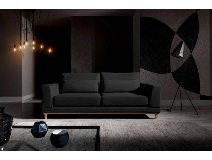 Berna Einzelsofa Strukturstoff INARI Schwarz von 99rooms