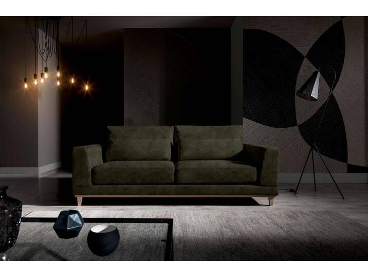 Berna Einzelsofa Strukturstoff - Leder-Optik PRESTON Dunkelbraun Berna Einzelsofa Strukturstoff - Leder-Optik PRESTON Dunkelbraun von 99rooms
