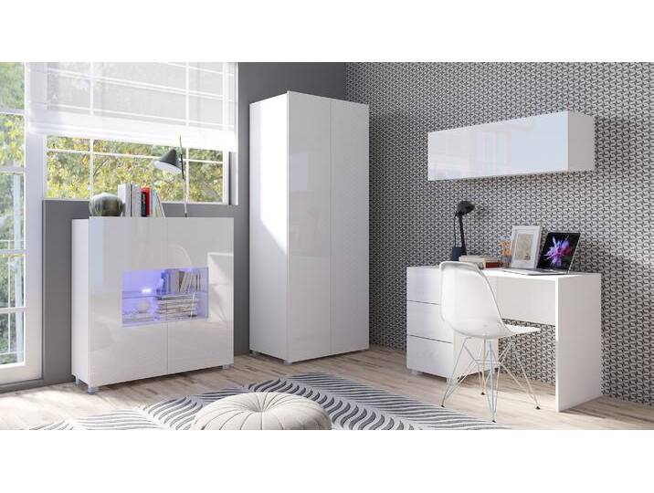 Bietula Kinderzimmer-Set I Weiß Hochglanz mit LED-Beleuchtung Bietula Kinderzimmer-Set I Weiß Hochglanz mit LED-Beleuchtung von 99rooms