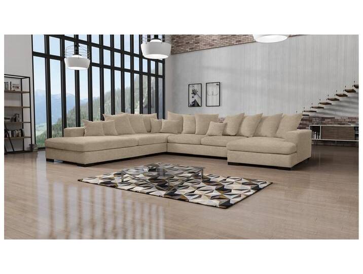 Bonelli Wohnlandschaft Mikrofaser Beige Links von 99rooms
