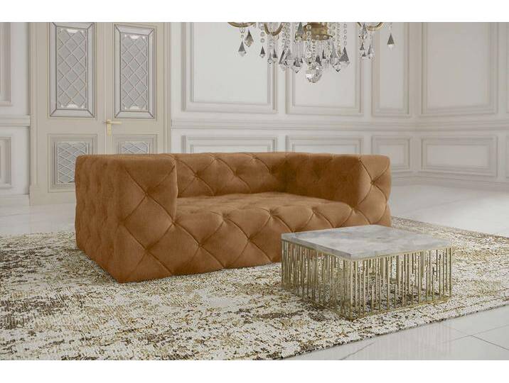 Colin 2-Sitzer Sofa Strukturstoff NEVE Rostfarben von 99rooms