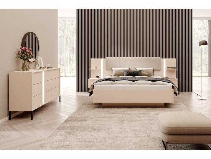 Dara Schlafzimmerset Beige ohne LED-Beleuchtung von 99rooms