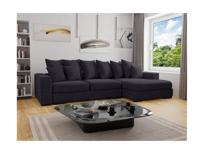 Dijon Ecksofa Mikrofaser Graphit Rechts von 99rooms