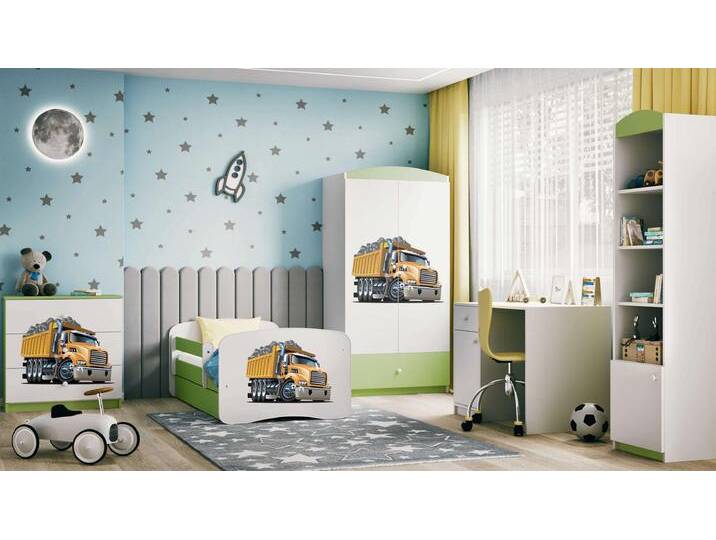 Dreams Motiv XI Kinderzimmer-Set Weiß Hellgrün 80x180 cm von 99rooms