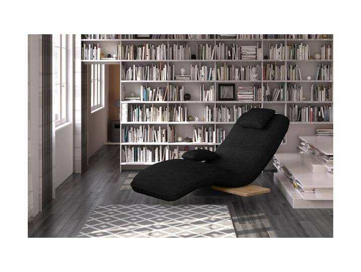 Evora Liege Strukturstoff DENVER Schwarz von 99rooms