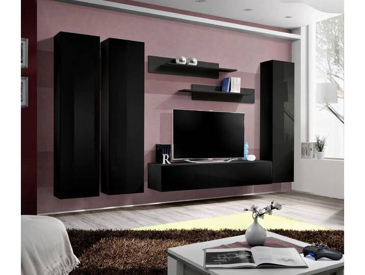 FLI C I Wohnwand 170x320x40 Schwarz von 99rooms