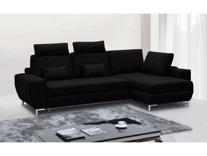 Florence Ecksofa Mikrofaser Schwarz Rechts von 99rooms