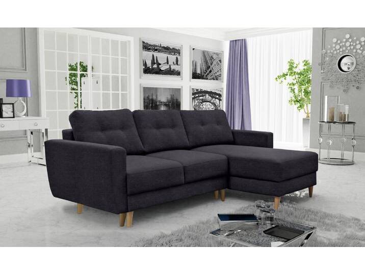 Frampol Ecksofa Mikrofaser Graphit Rechts von 99rooms