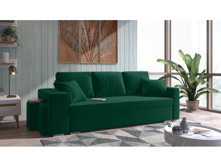 Funes Einzelsofa Grün Velours KRONOS von 99rooms