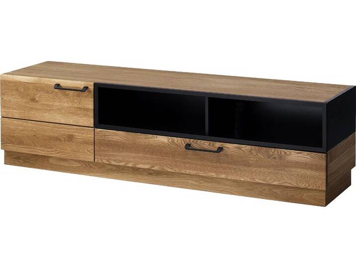 Marakesh Lowboard I Massivholz Honig Eiche Schwarz Matt Marakesh Lowboard I Massivholz Honig Eiche Schwarz Matt von 99rooms