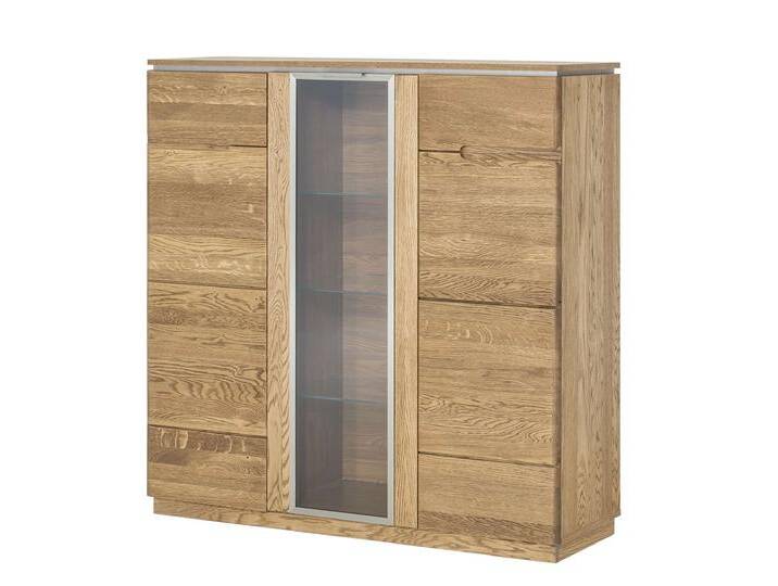 Marengo II Highboard Massivholz Eiche Rustikal ohne LED-Beleuchtung Marengo II Highboard Massivholz Eiche Rustikal ohne LED-Beleuchtung von 99rooms
