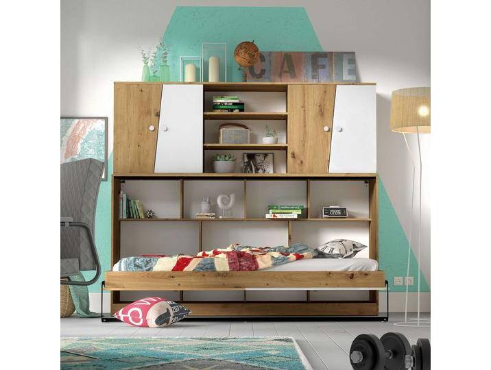 Narin Kinderzimmer-Set I Eiche Artisan Dekor Weiß Matt von 99rooms