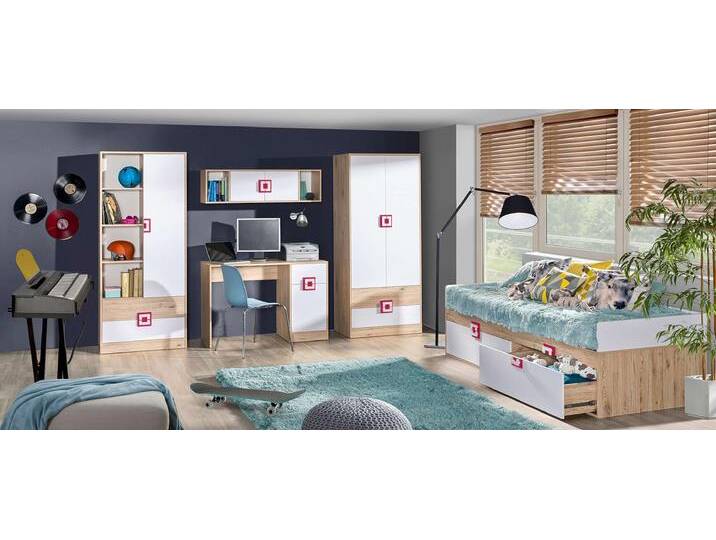 Nicole II Kinderzimmer-Set Eiche Weiß Rosa Nicole II Kinderzimmer-Set Eiche Weiß Rosa von 99rooms
