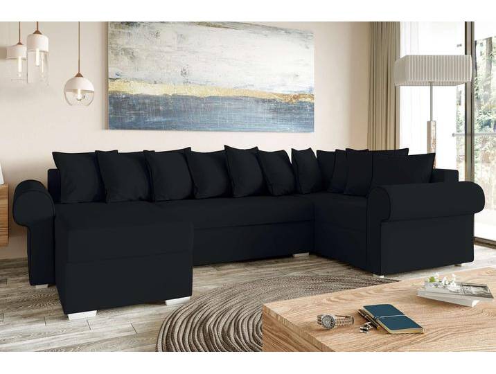 Pedro Wohnlandschaft Kunstleder SOFT Schwarz Links Pedro Wohnlandschaft Kunstleder SOFT Schwarz Links von 99rooms
