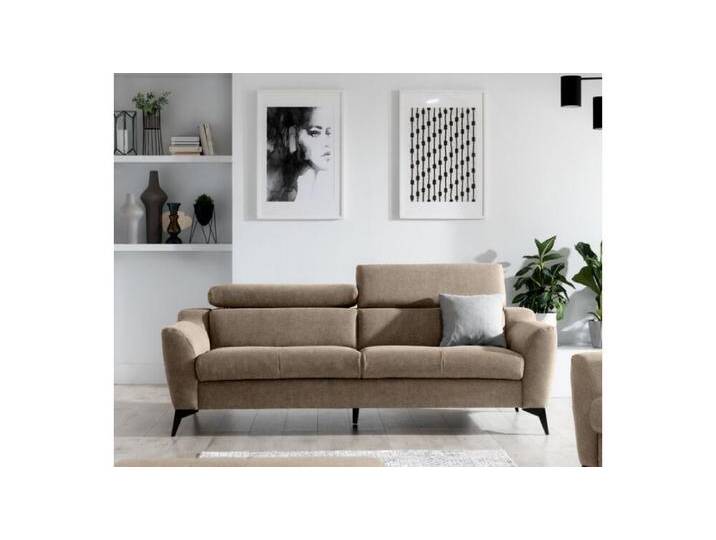 Pendleton Einzelsofa Velours MATRIX Taupe von 99rooms
