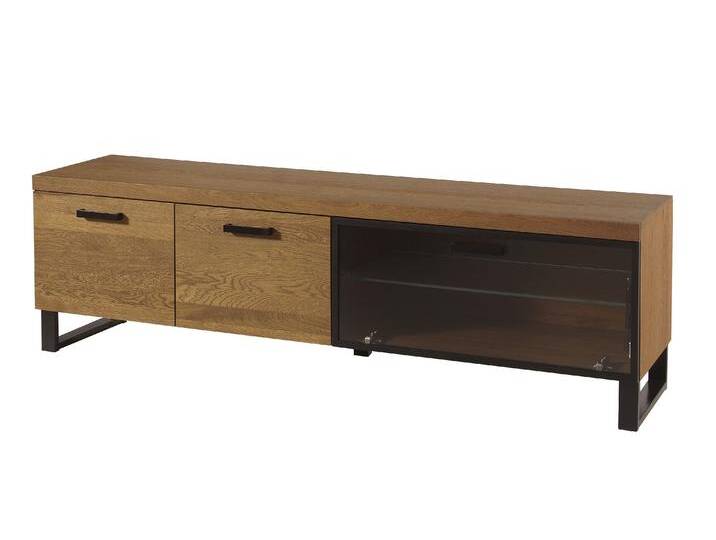Perfecto Lowboard Massivholz Eiche Rustikal ohne LED-Beleuchtung von 99rooms