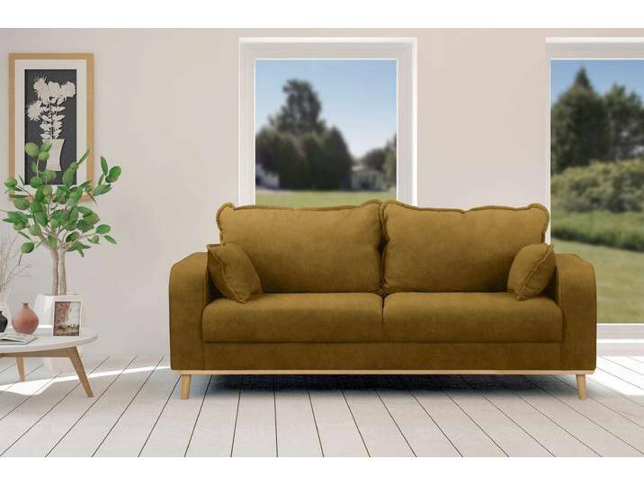 Preston 2-Sitzer Sofa Kunstwildleder ZARIA Gelb Preston 2-Sitzer Sofa Kunstwildleder ZARIA Gelb von 99rooms