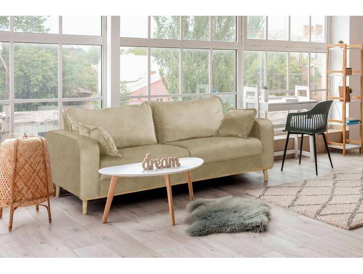 Preston 3-Sitzer Sofa Kunstwildleder ZARIA Creme Preston 3-Sitzer Sofa Kunstwildleder ZARIA Creme von 99rooms