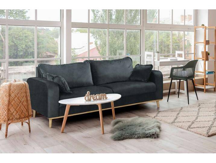 Preston 3-Sitzer Sofa Kunstwildleder ZARIA Dunkelgrau Preston 3-Sitzer Sofa Kunstwildleder ZARIA Dunkelgrau von 99rooms