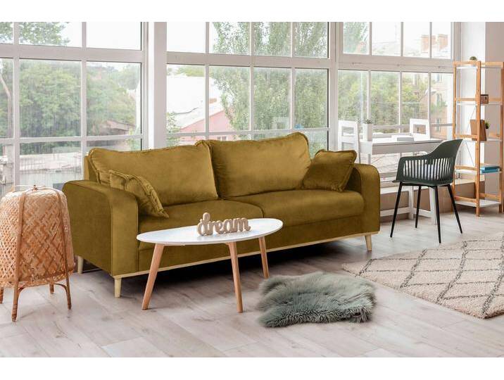 Preston 3-Sitzer Sofa Kunstwildleder ZARIA Gelb Preston 3-Sitzer Sofa Kunstwildleder ZARIA Gelb von 99rooms