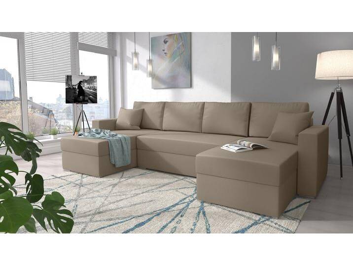 Rubicon Wohnlandschaft Kunstleder MADRYT Braun Rubicon Wohnlandschaft Kunstleder MADRYT Braun von 99rooms