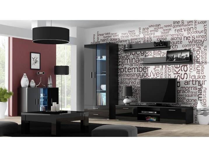 Saho IX Wohnzimmerset Schwarz Saho IX Wohnzimmerset Schwarz von 99rooms