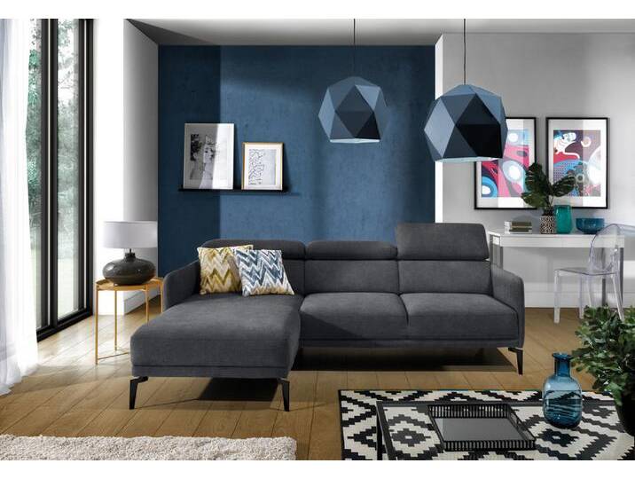 Sallent Mini Ecksofa Velours MATRIX Dunkelgrau Links Sallent Mini Ecksofa Velours MATRIX Dunkelgrau Links von 99rooms