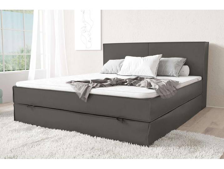 Samson Boxspringbett 180x200 cm Kunstleder MADRYT Beton Bonnel-Federung von 99rooms