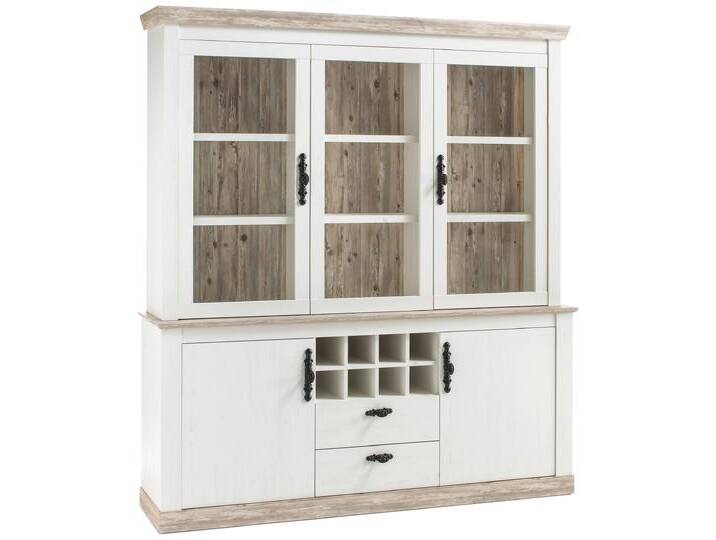 Samwell Vitrine Pinie Weiß Pinie Samwell Vitrine Pinie Weiß Pinie von 99rooms