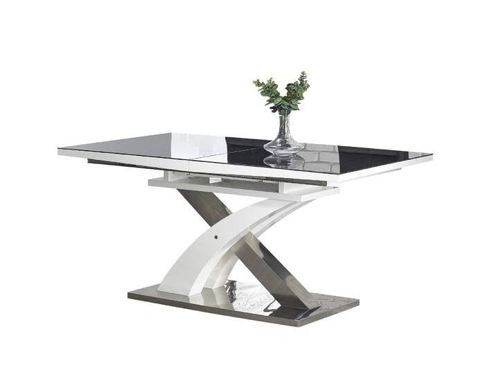 Sandor II Esszimmertisch Schwarz Weiß Sandor II Esszimmertisch Schwarz Weiß von 99rooms