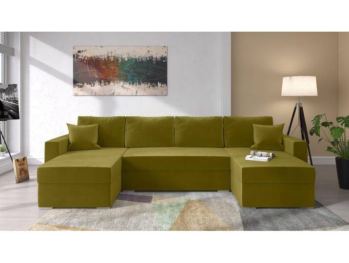 Savio Wohnlandschaft Velours KRONOS Gelb Savio Wohnlandschaft Velours KRONOS Gelb von 99rooms