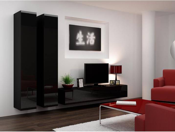 Set Vago IV A Wohnwand Schwarz von 99rooms