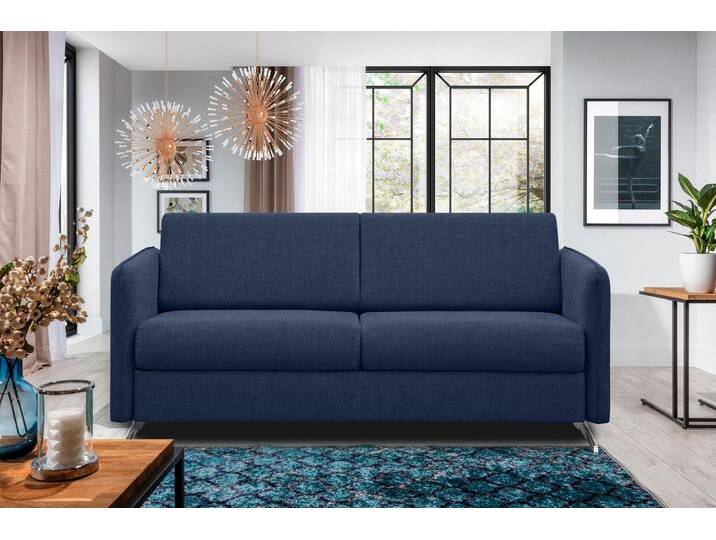 Sherlock Schlafsofa Strukturstoff Dunkelblau von 99rooms