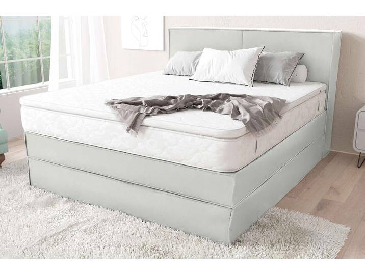 Sidney Boxspringbett Weiß 180x200 cm Kunstleder MADRYT Taschen-Federung von 99rooms