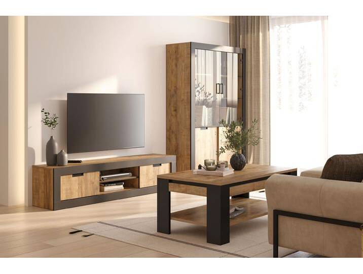 Suhl Wohnzimmerset Eiche Antik Schwarz Suhl Wohnzimmerset Eiche Antik Schwarz von 99rooms
