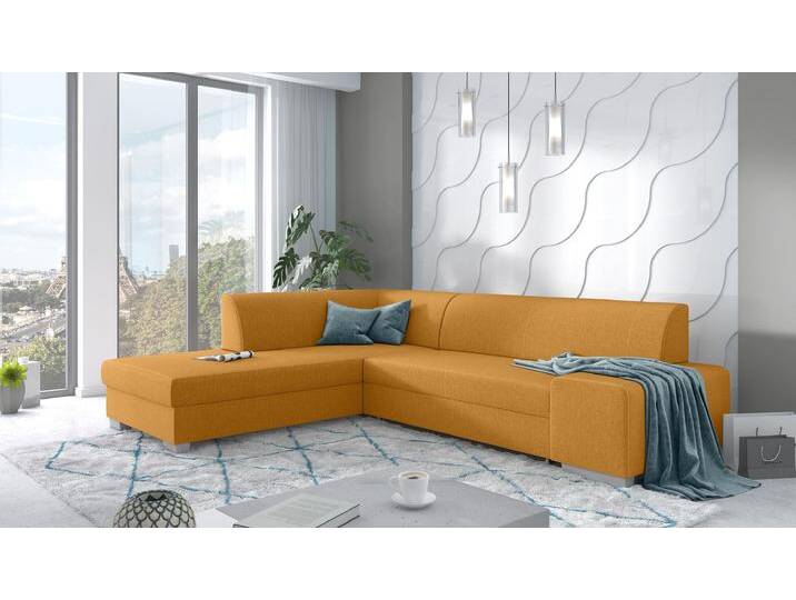 Ticino Ecksofa Webstoff MALMO_NEW Gelb Links ohne von 99rooms