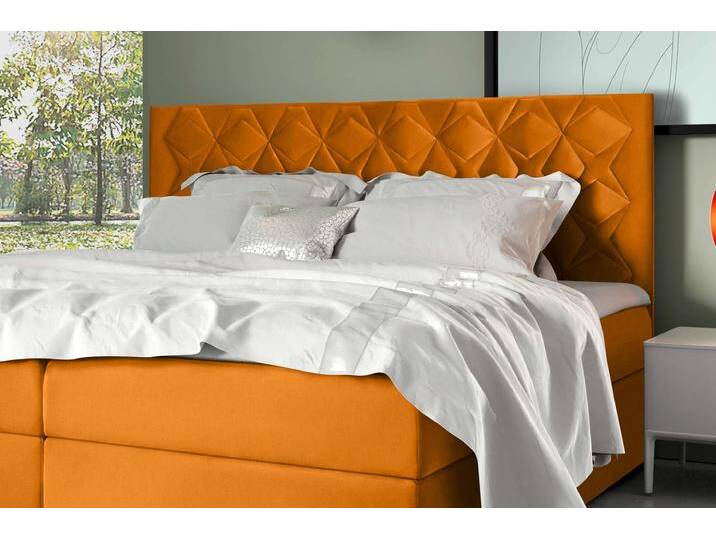 Tiziano Boxspringbett 160x200 cm Velours MONOLITH Gelb Tiziano Boxspringbett 160x200 cm Velours MONOLITH Gelb von 99rooms