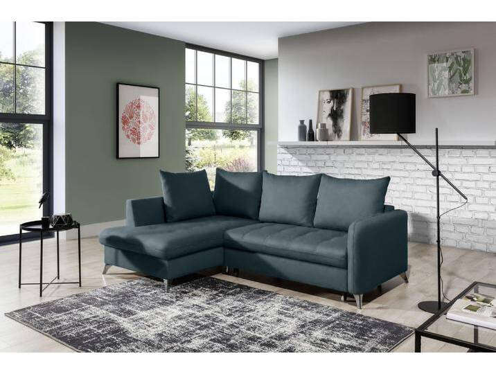 Torello Ecksofa Strukturstoff INARI Türkis Links von 99rooms