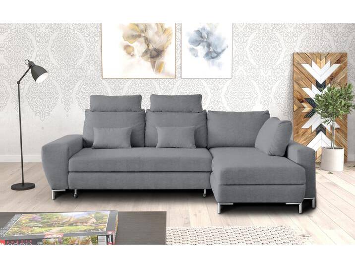 Vernon Ecksofa Mikrofaser Grau Rechts von 99rooms
