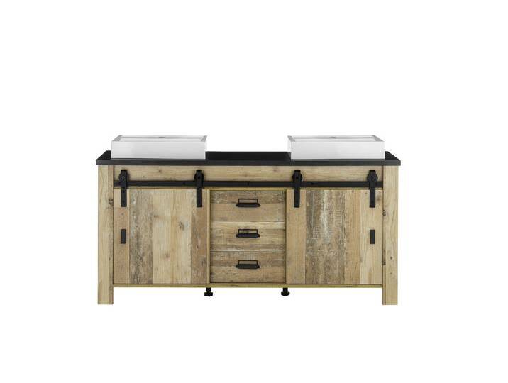 Woodsher Unterschrank Altes Holz Optik Anthrazit Woodsher Unterschrank Altes Holz Optik Anthrazit von 99rooms