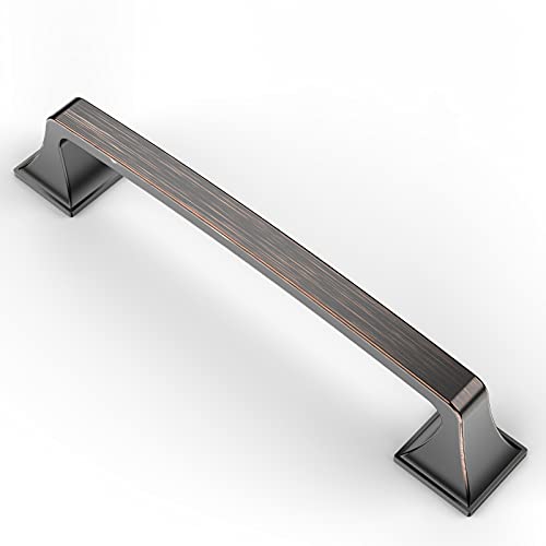 9BUILD 10 Stück Schrankgriffe Ölgeriebener Bronze Lochabstand 128mm Griffe für Küchenschränke Zinklegierung Möbelgriffe Küchengriffe griffe möbel Küchenschrank Schranktürgriffe EU0037 von 9BUILD
