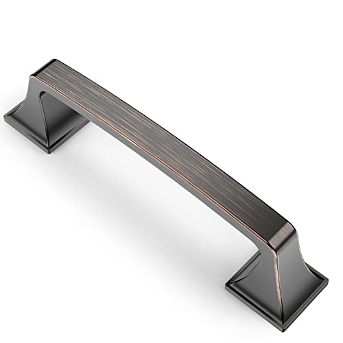 9BUILD 10 Stück Schrankgriffe Ölgeriebener Bronze Lochabstand 96mm Griffe für Küchenschränke Zinklegierung Möbelgriffe Küchengriffe griffe möbel Küchenschrank Schranktürgriffe EU0037 von 9BUILD