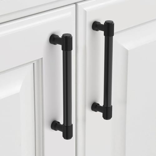 9BUILD 10 Stück Schrankgriffe Schwarz Lochabstand 128mm Griffe für Küchenschränke Gerändelte Möbelgriffe Küchengriffe griffe möbel Küchenschrank Schranktürgriffe EU0046 9BUILD 10 Stück Schrankgriffe Schwarz Lochabstand 128mm Griffe für Küchenschränke Gerändelte Möbelgriffe Küchengriffe griffe möbel Küchenschrank Schranktürgriffe EU0046 von 9BUILD