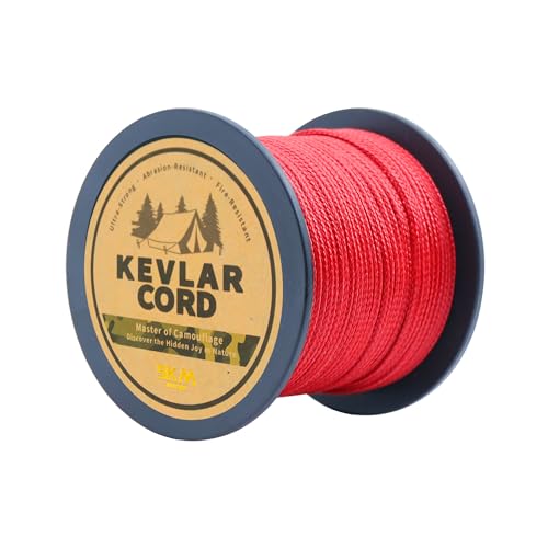 9KM DWLIFE Red Kevlar Cord - Ultrastarkes, leichtes & abriebfestes Survival-Seil für Camping, taktische Ausrüstung, Hängematte Ridgeline, Trip Wire 9KM DWLIFE Red Kevlar Cord - Ultrastarkes, leichtes & abriebfestes Survival-Seil für Camping, taktische Ausrüstung, Hängematte Ridgeline, Trip Wire von 9KM DWLIFE