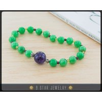 Grüne Stein & Amethyst Baha'i Gebetskette | Alláh-U-Abhá Mit Peridot Karneol "Amity" Gpb42." Grüne Stein & Amethyst Baha'i Gebetskette | Alláh-U-Abhá Mit Peridot Karneol "Amity" Gpb42." von 9StarJewelry